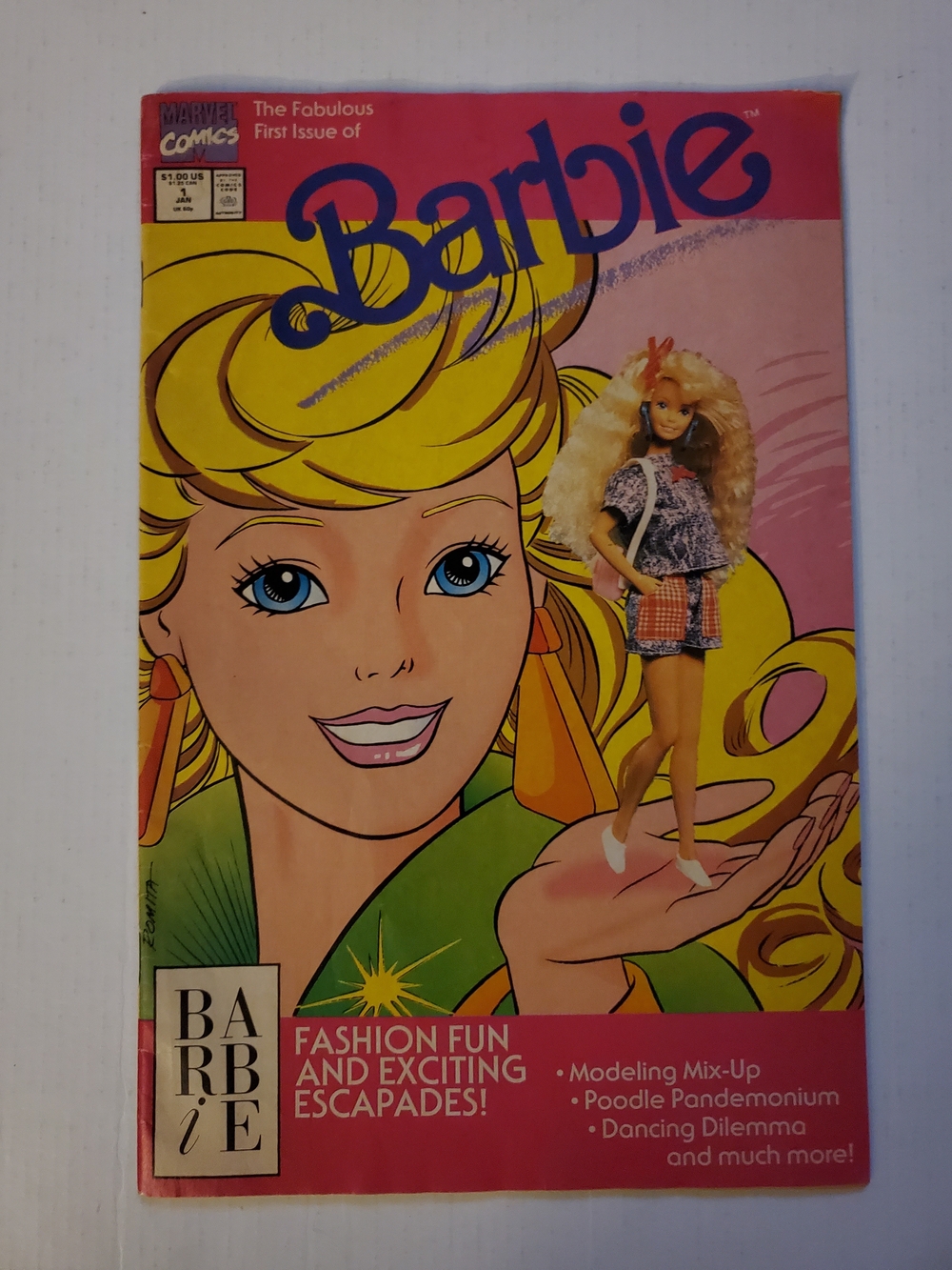 Barbie Comic Book First Issue Volume 1 No 1 January 1991 Marvel Comics